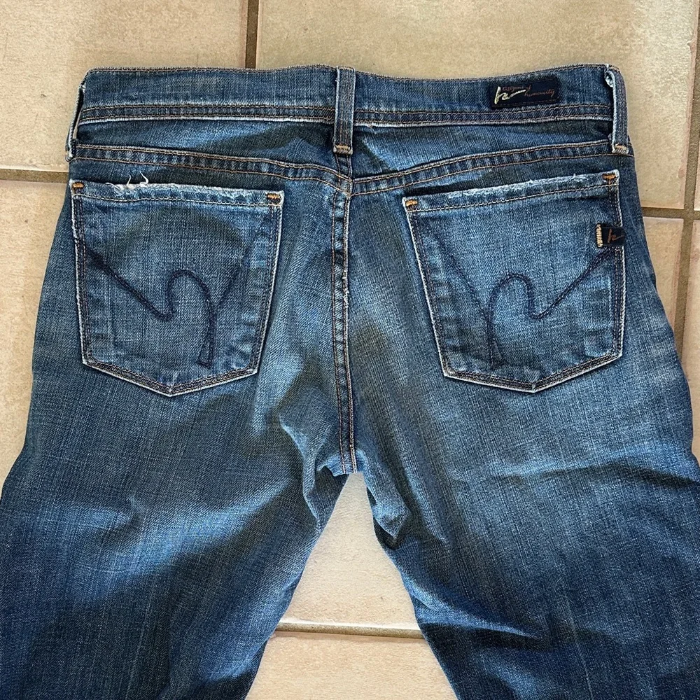 Citizens Of Humanity Dark Blue Flare Jeans - Picture 2 of 10